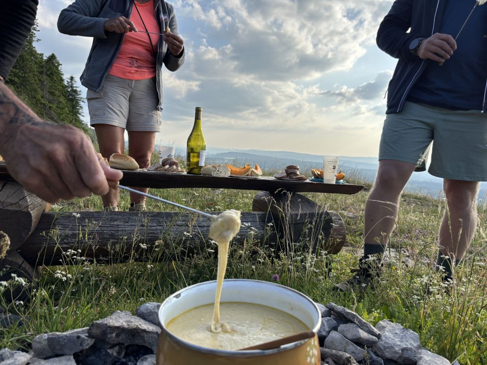 Fondue dans le Jura
