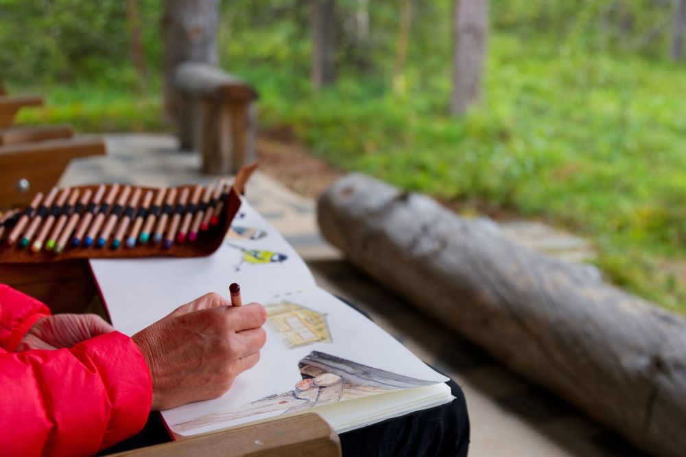 © Marie-Aure - Dessin au chalet Dessin au chalet