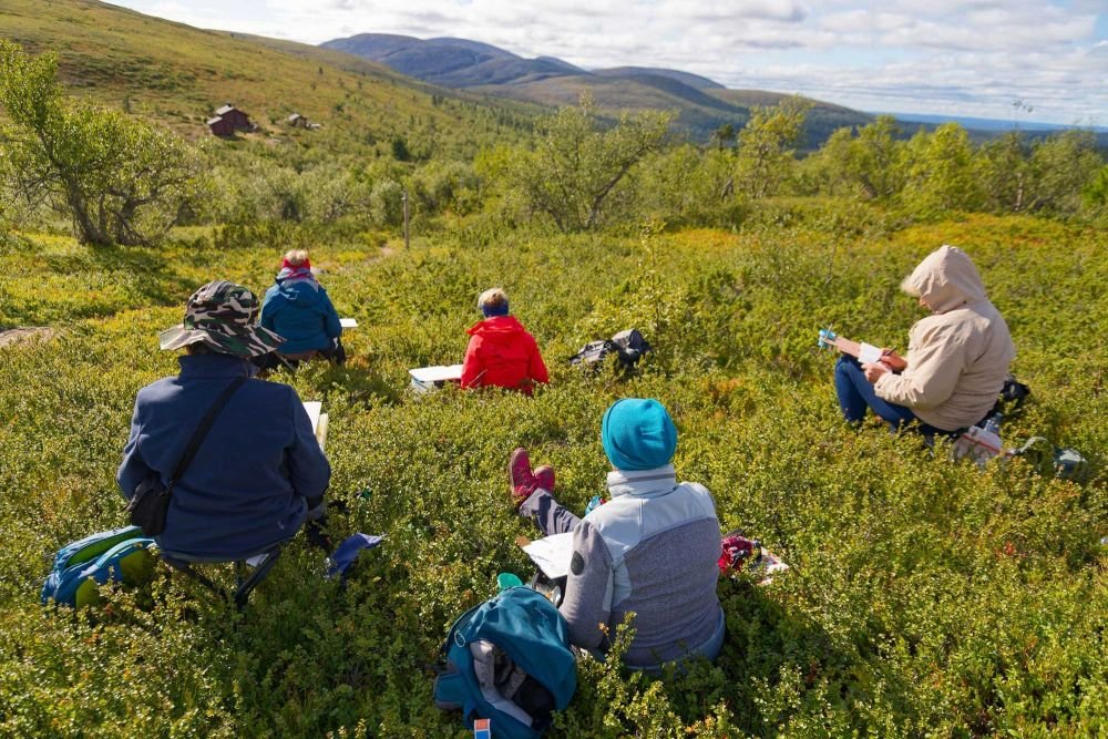 © Marie-Aure - Dessin face au refuge Dessin face au refuge