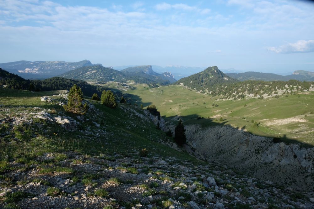 Descente dans les vallons