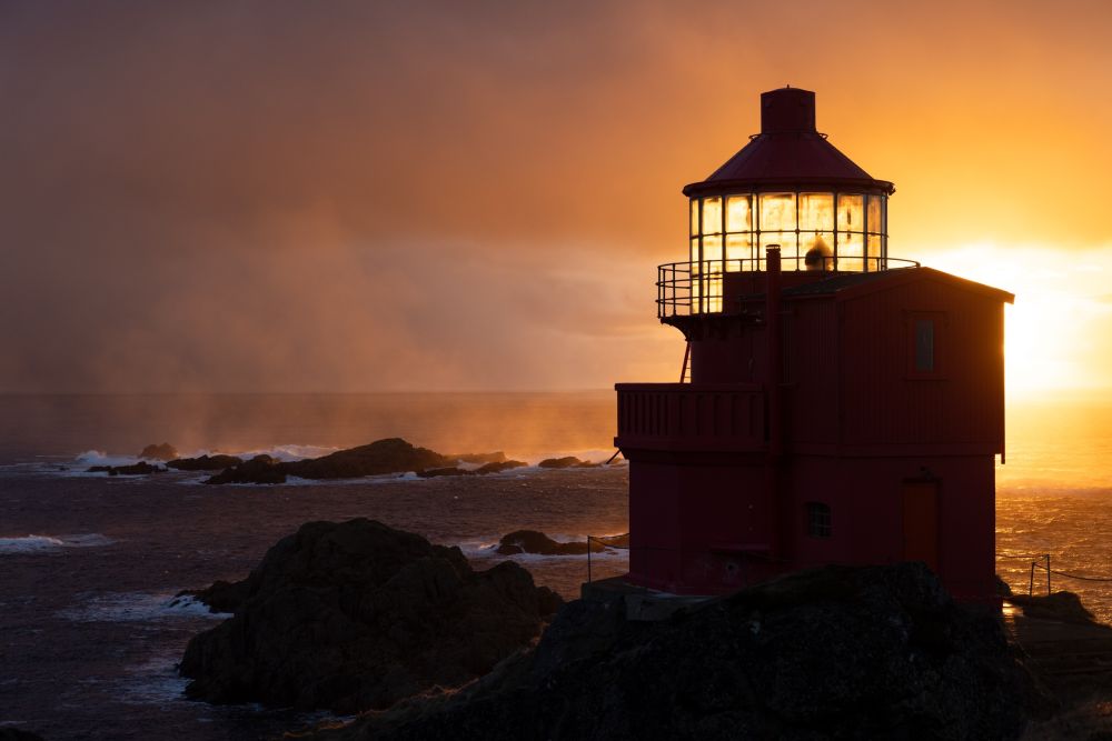 Coucher de soleil sur l'ile Phare