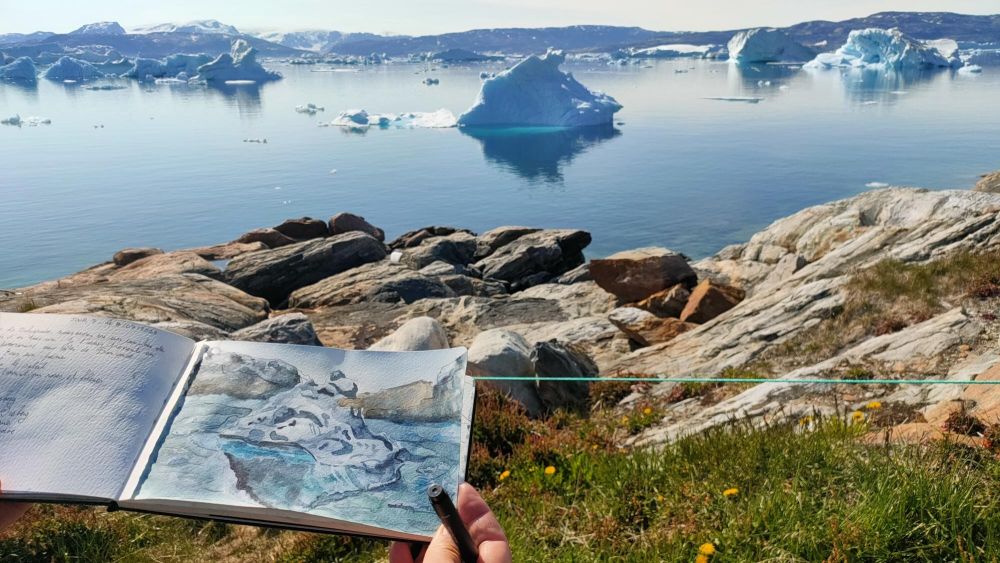 carnet de voyage à Sermilik, Groenland