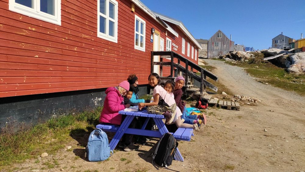 carnet de voyage avec les enfants Inuit