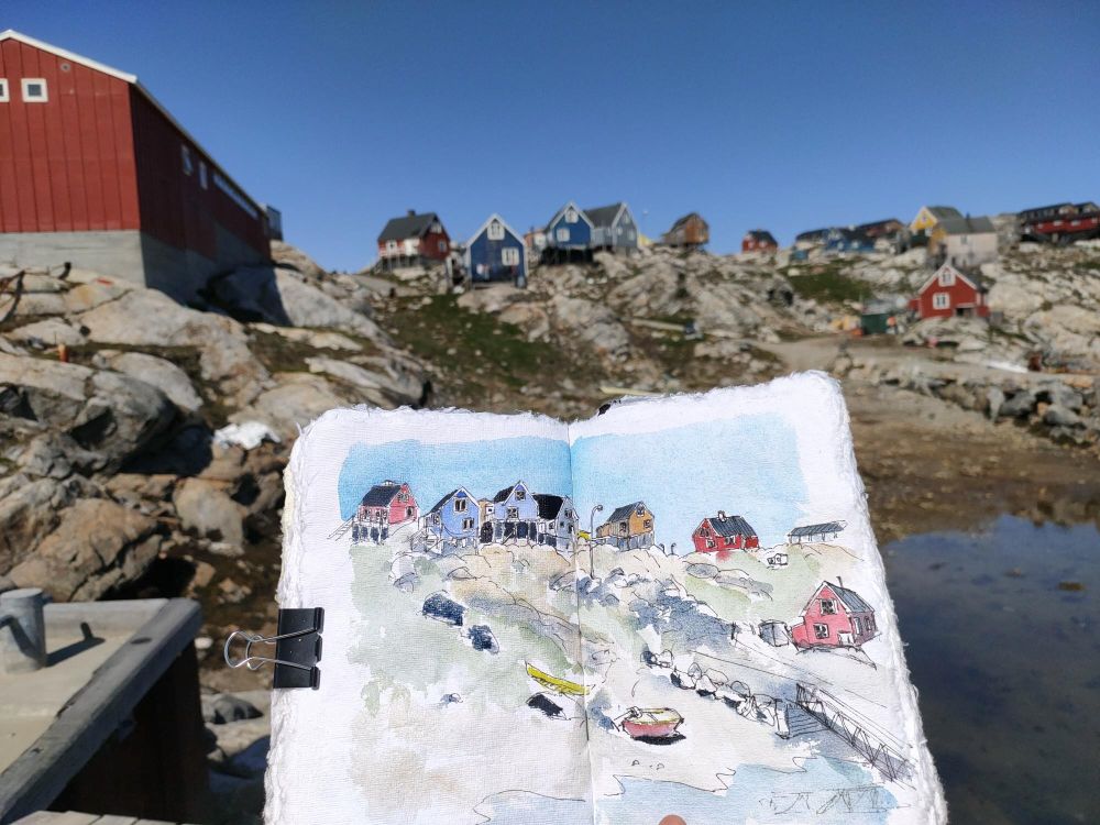 carnet de voyage à Sermilik, Groenland