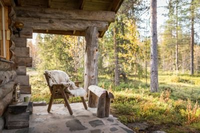 E.Berthier Le chalet en automne