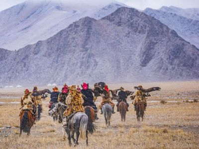 Voyage Photo en Mongolie - Aigliers de Sagsay, lumières de l'Altaï
